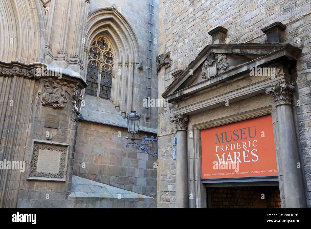 Frederic Mares Museum, Barri Gotisches Viertel, Barcelona, Katalonien, Spanien, Europa Stockfoto