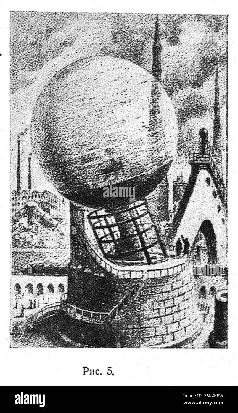 Illustrationen in Science Fiction 05. Stockfoto