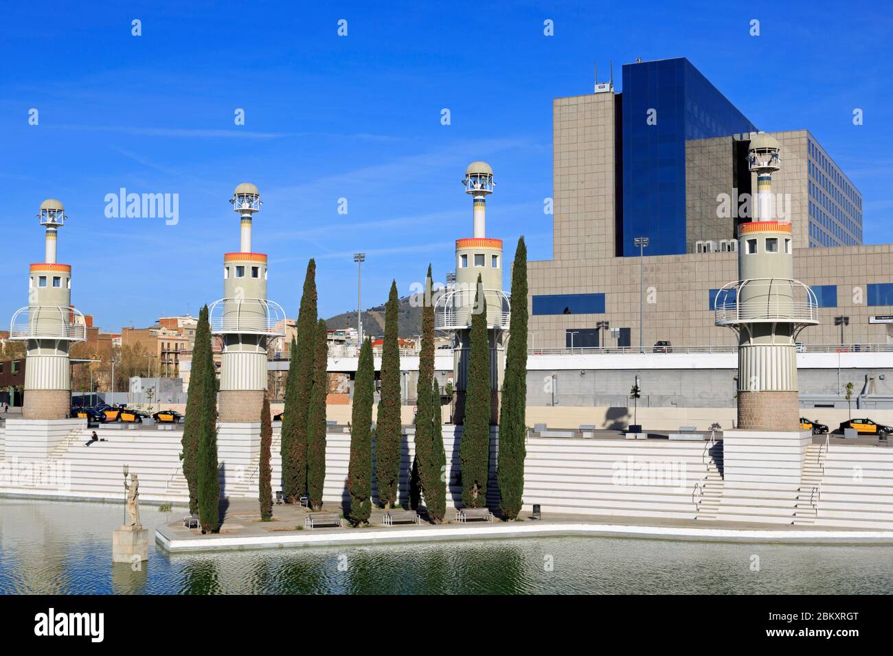 L'Espanya Industrial Park, Stadtteil Sants Barcelona, Katalonien, Spanien, Europa Stockfoto