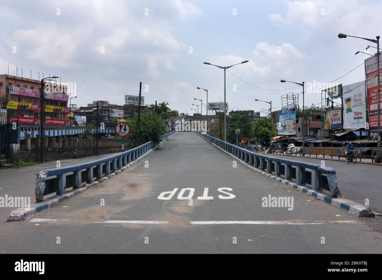 Kalkutta, Indien. Mai 2020. Sperrsituation bei der Verbindungsbrücke Kolkata Strand Road. (Foto von Suraranjan Nandi/Pacific Press) Quelle: Pacific Press Agency/Alamy Live News Stockfoto