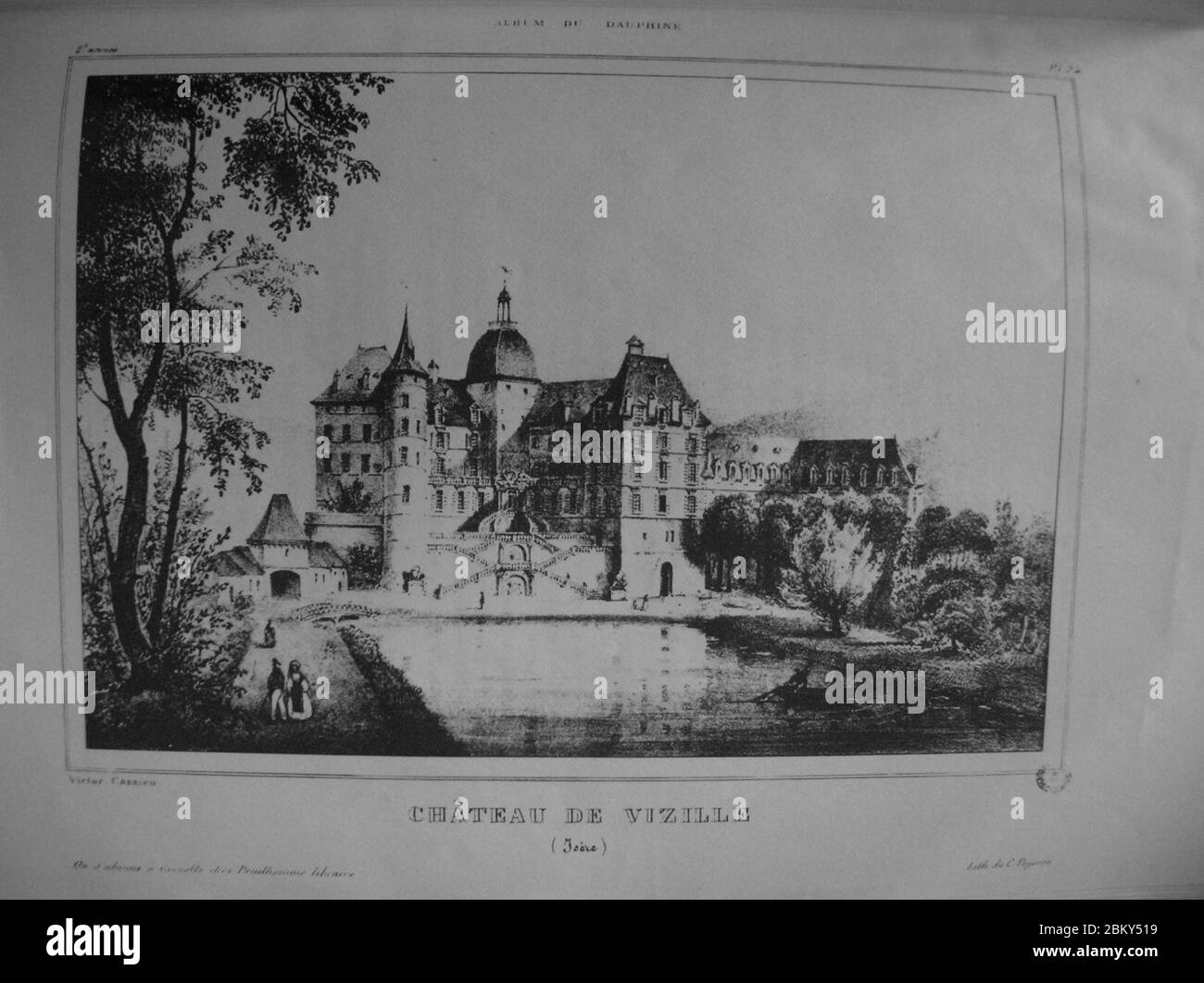 Im43 Album Dauphiné Tome II - Chateau de Vizille (Isère) von VC. Stockfoto