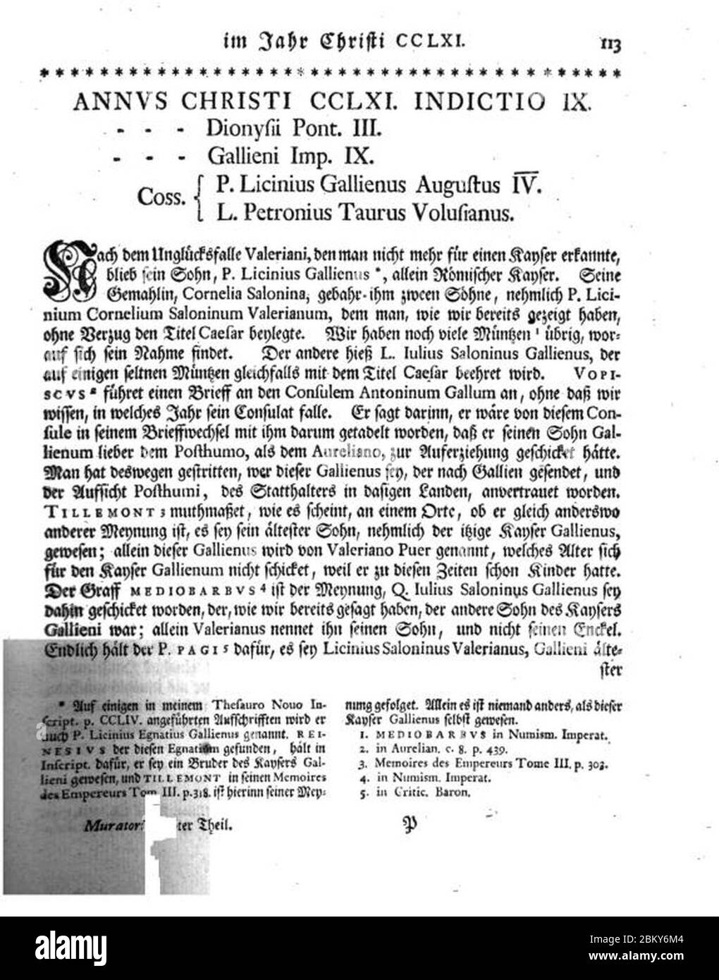 Bild-L.. A. Muratori - Geschichte von Italien 101. Stockfoto