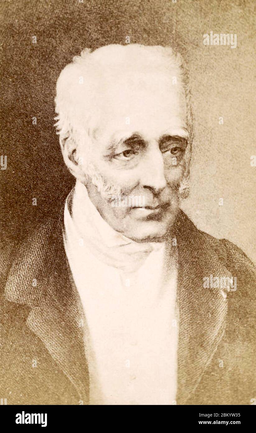 ARTHUR WELLESLEY, 1. Duke of Wellington (1769-1852) Anglo-irischer Armeekommandant und Tory-Politiker in einem Daguerrotype von Antoine Claudet, 1. Mai 1844 Stockfoto