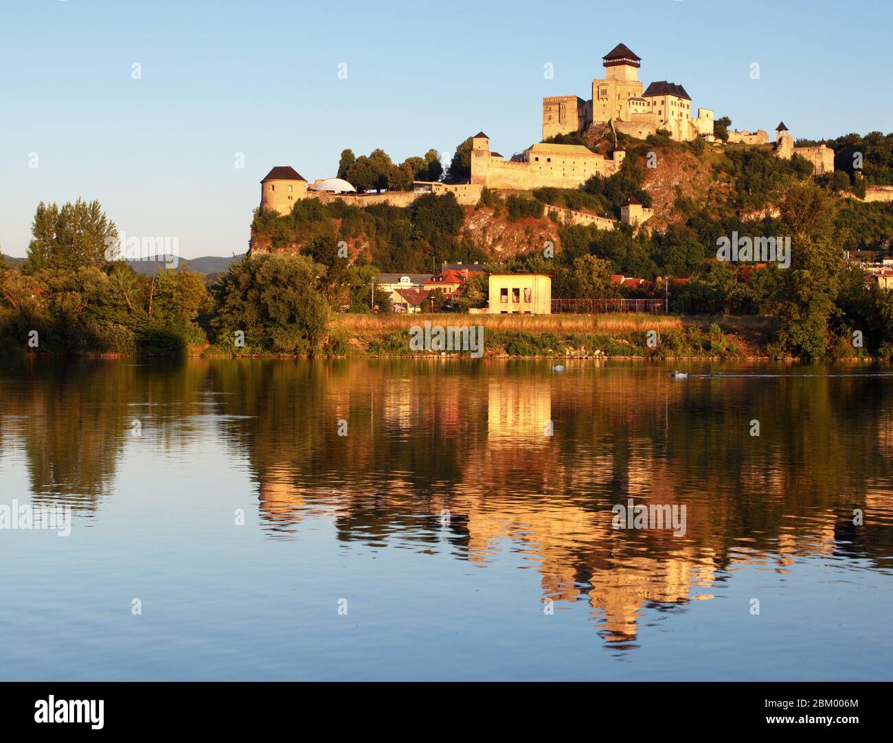Slowakei Schloss - Trencin Stockfoto