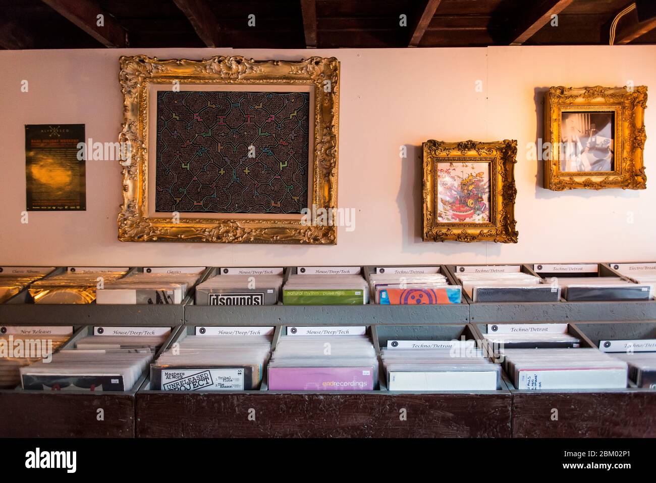 Record Store Day im Palace Vinyl ein Plattenladen im Crystal Palace, South London Stockfoto