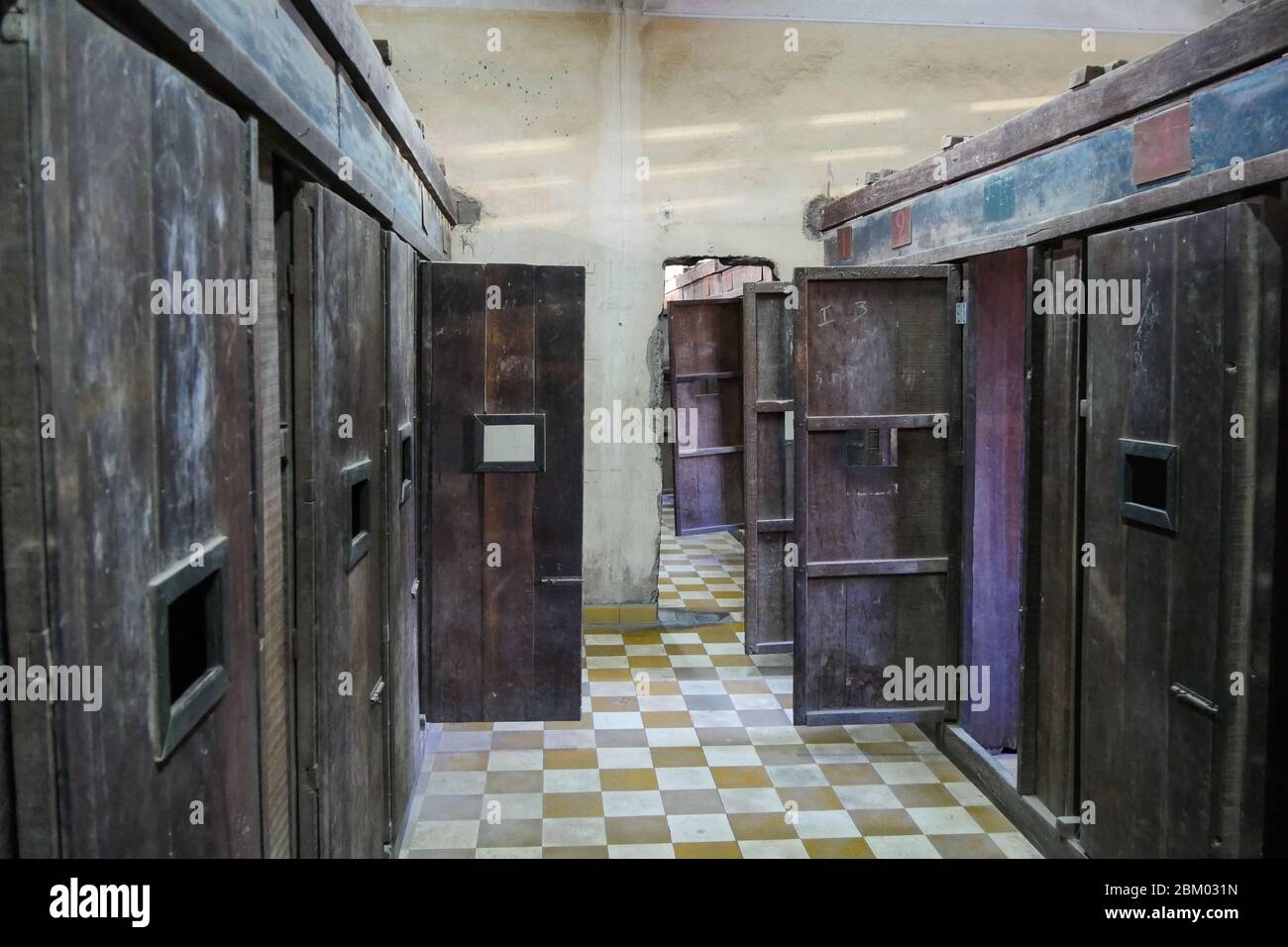 Das Völkermordmuseum 'Tuol Sleng' S-21 Genozid Museum ( Phnom Penh- Kambodscha) Stockfoto