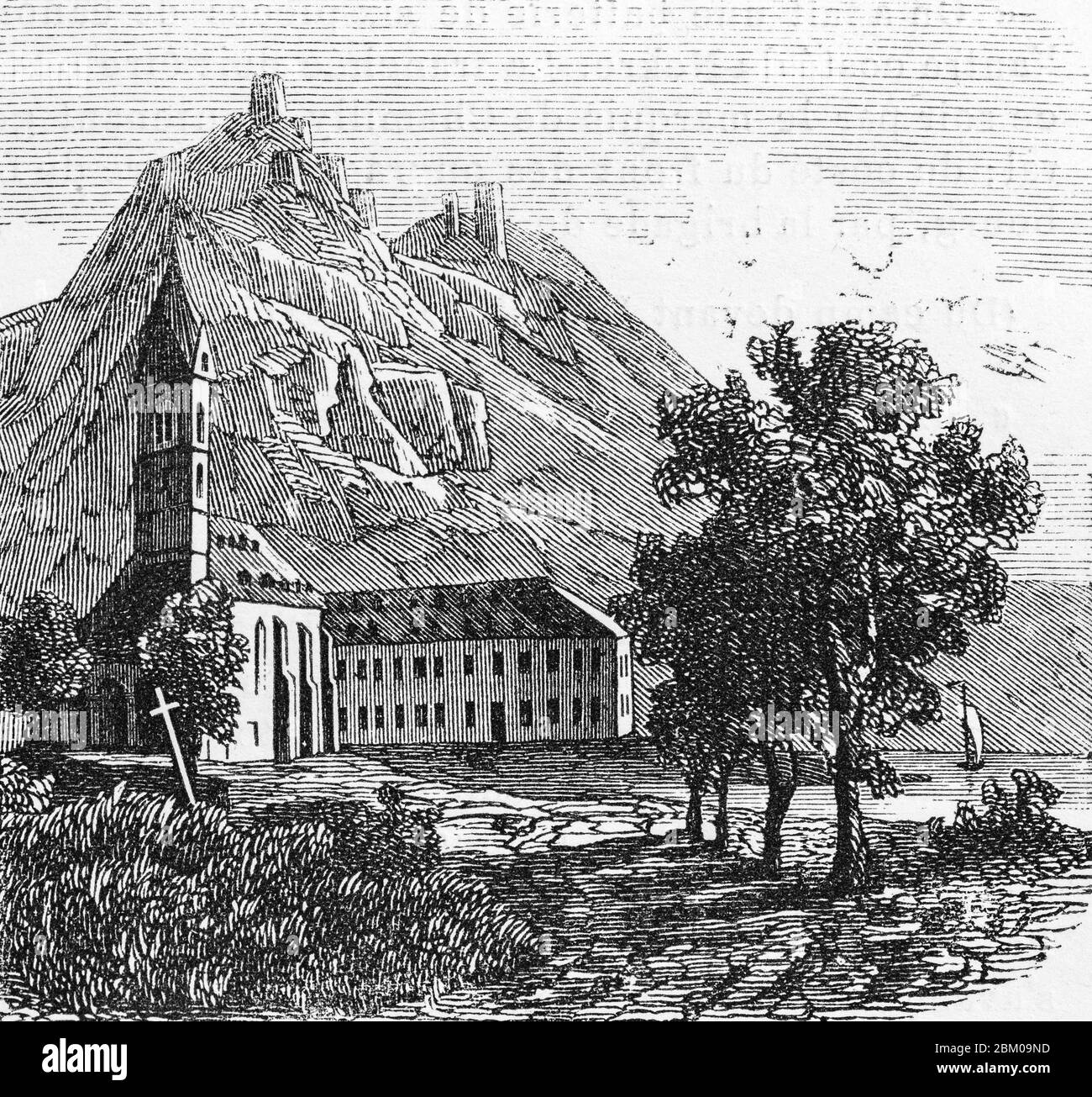 Château de Liebenstein et de Sternberg, Le Rhin von Victor Hugo, Paris um 1843 Stockfoto