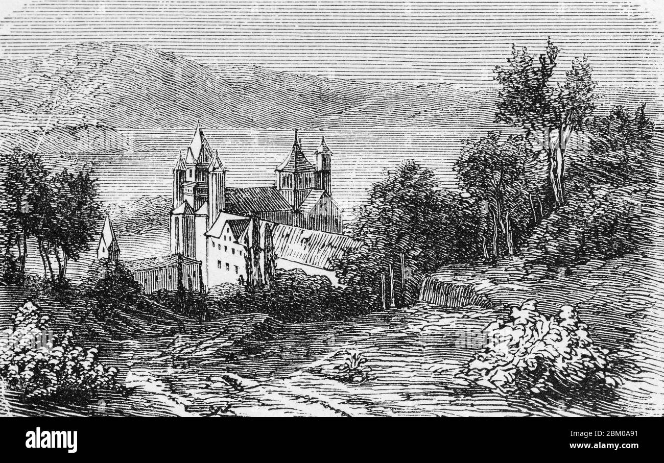 Kloster Laach, Le Rhin von Victor Hugo, Paris um 1843 Stockfoto