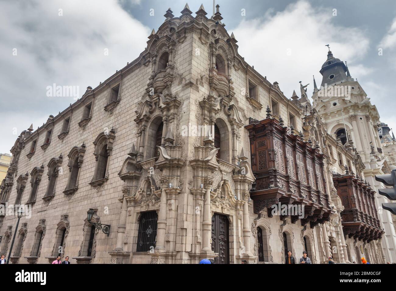 Erzbischöflichen Palast, 1924, Lima, Peru Stockfoto