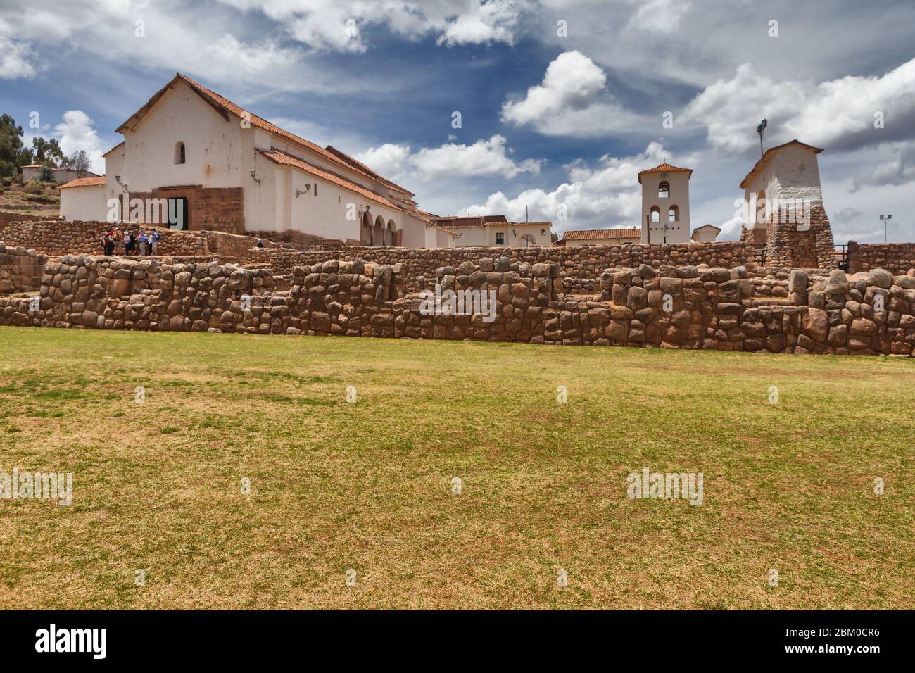 Inka Ruinen, 15. Jahrhundert, Chinchero, Peru Stockfoto