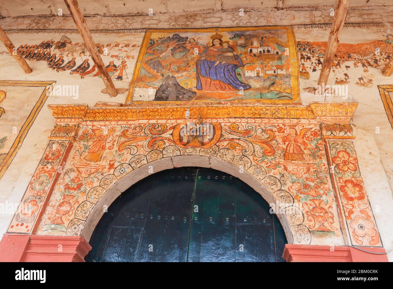 Kirche, 17. Jahrhundert, Chinchero, Peru Stockfoto