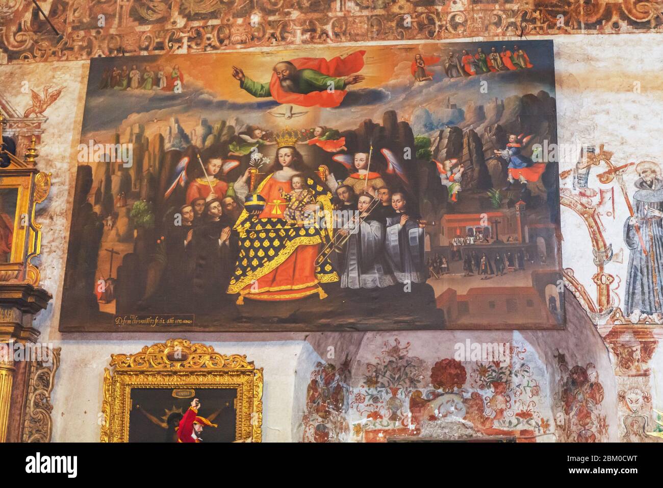 Kirche, 17. Jahrhundert, Chinchero, Peru Stockfoto