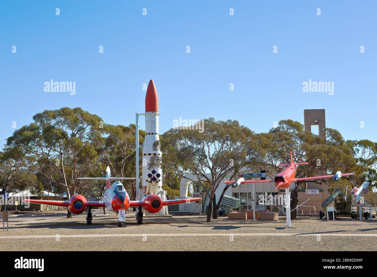 Ausstellungen im Woomera National Aerospace & Missile Park, South Australia, Australien Stockfoto