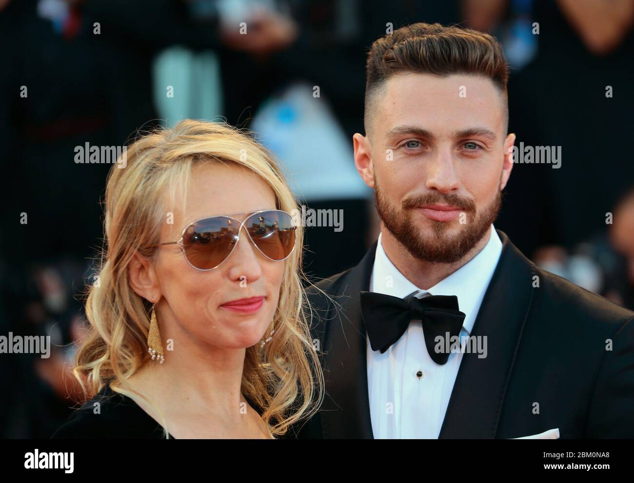 Venedig, Italien. 02. September 2016. Aaron Taylor-Johnson und Sam Taylor-Johnson bei der Premiere von 'Nocturnal Animals' Stockfoto