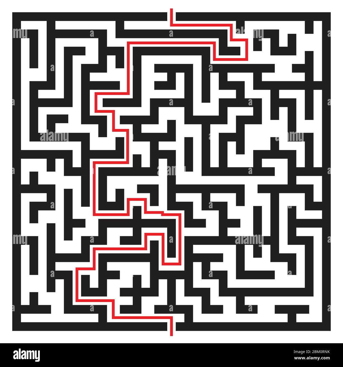 Labyrinth Labyrinth Vektor-Illustration isoliert auf weißem Hintergrund Stock Vektor