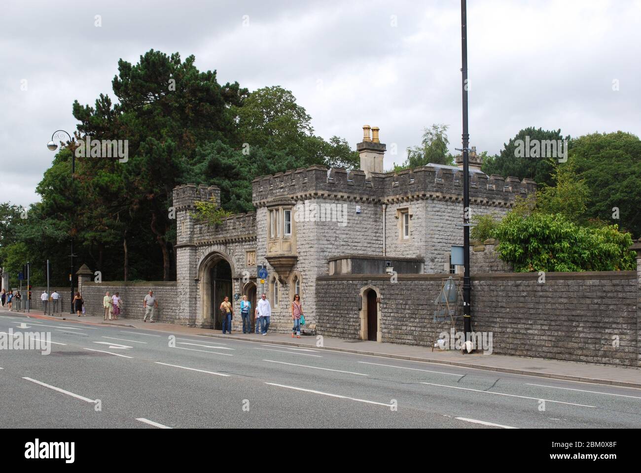 Neugotische Festung Cardiff Castle, Castle Street, Cardiff, Wales CF10 3RB Stockfoto