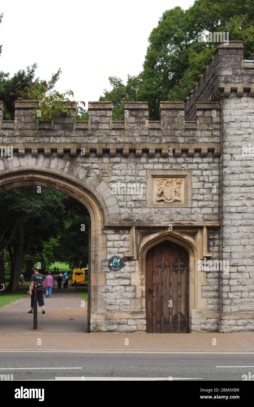 Neugotische Festung Cardiff Castle, Castle Street, Cardiff, Wales CF10 3RB Stockfoto