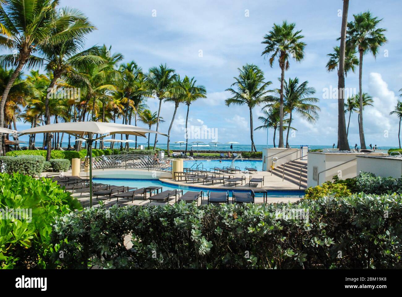 Caribe Hilton Hotel und Resort in der Nähe von San Juan auf der Karibikinsel Puerto Rico Stockfoto