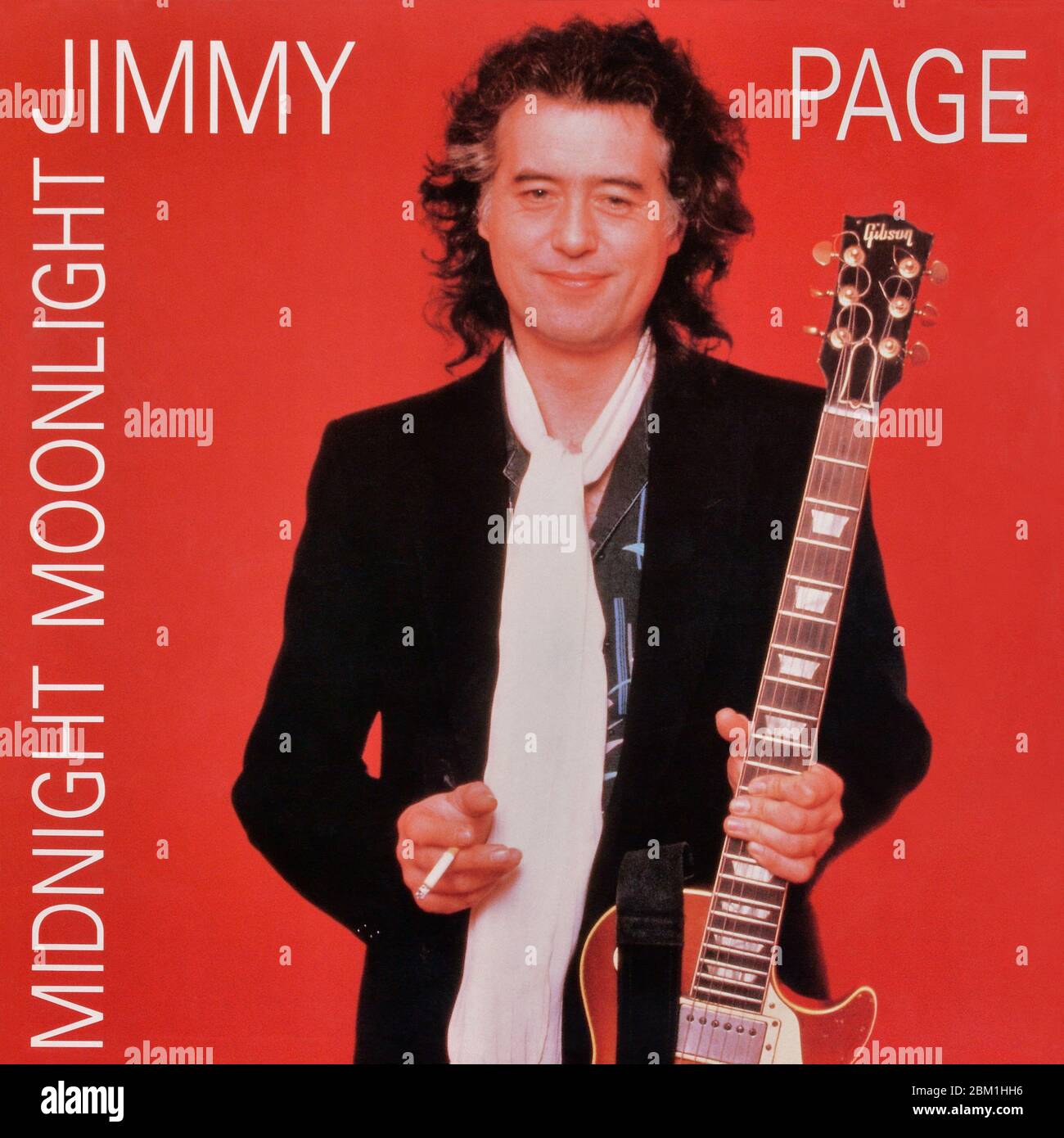 Jimmy Page - original Vinyl Album Cover - Midnight Moonlight - 1992 Stockfoto