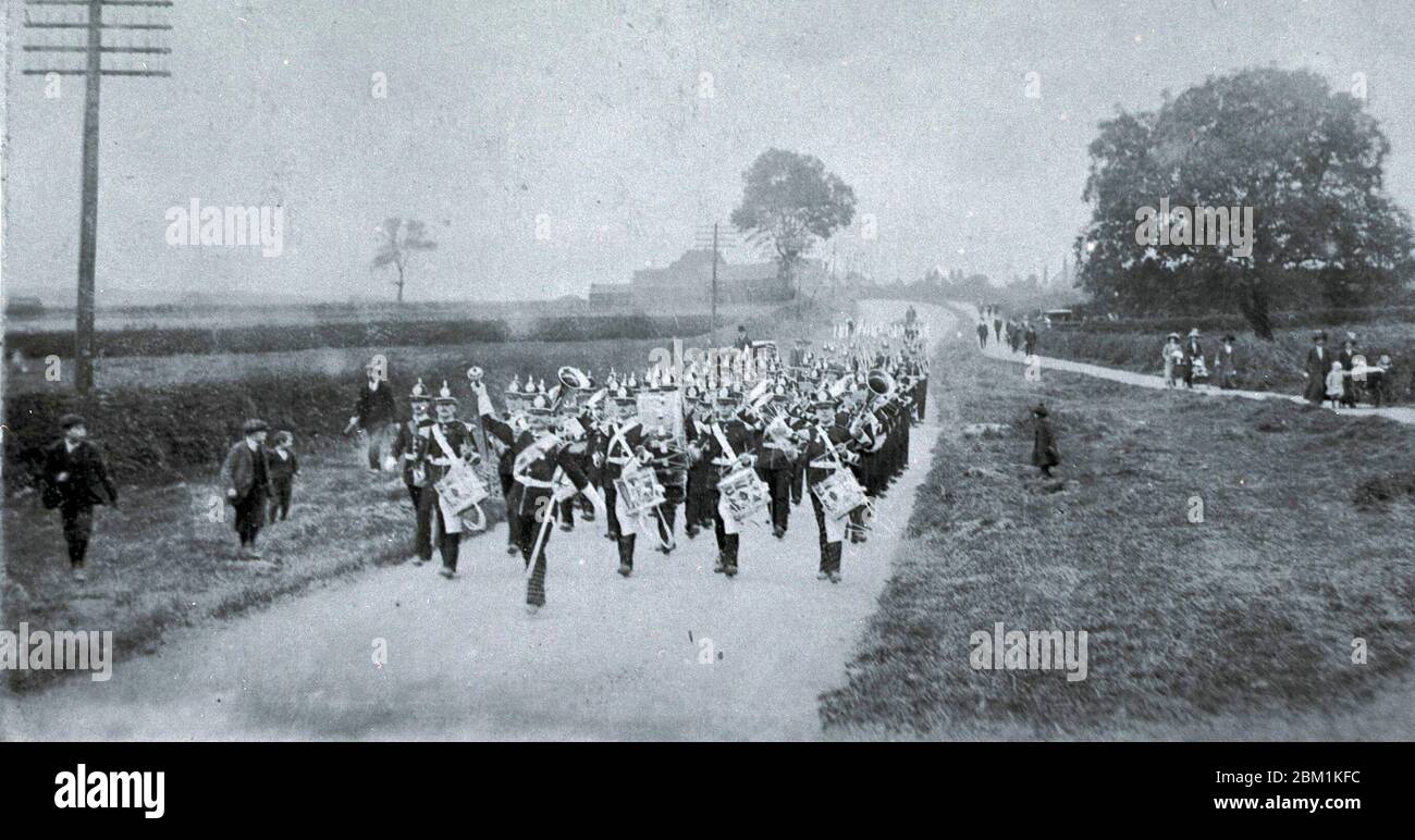 Viktorianische Kasernen, Soldaten auf Parade, Großbritannien Stockfoto