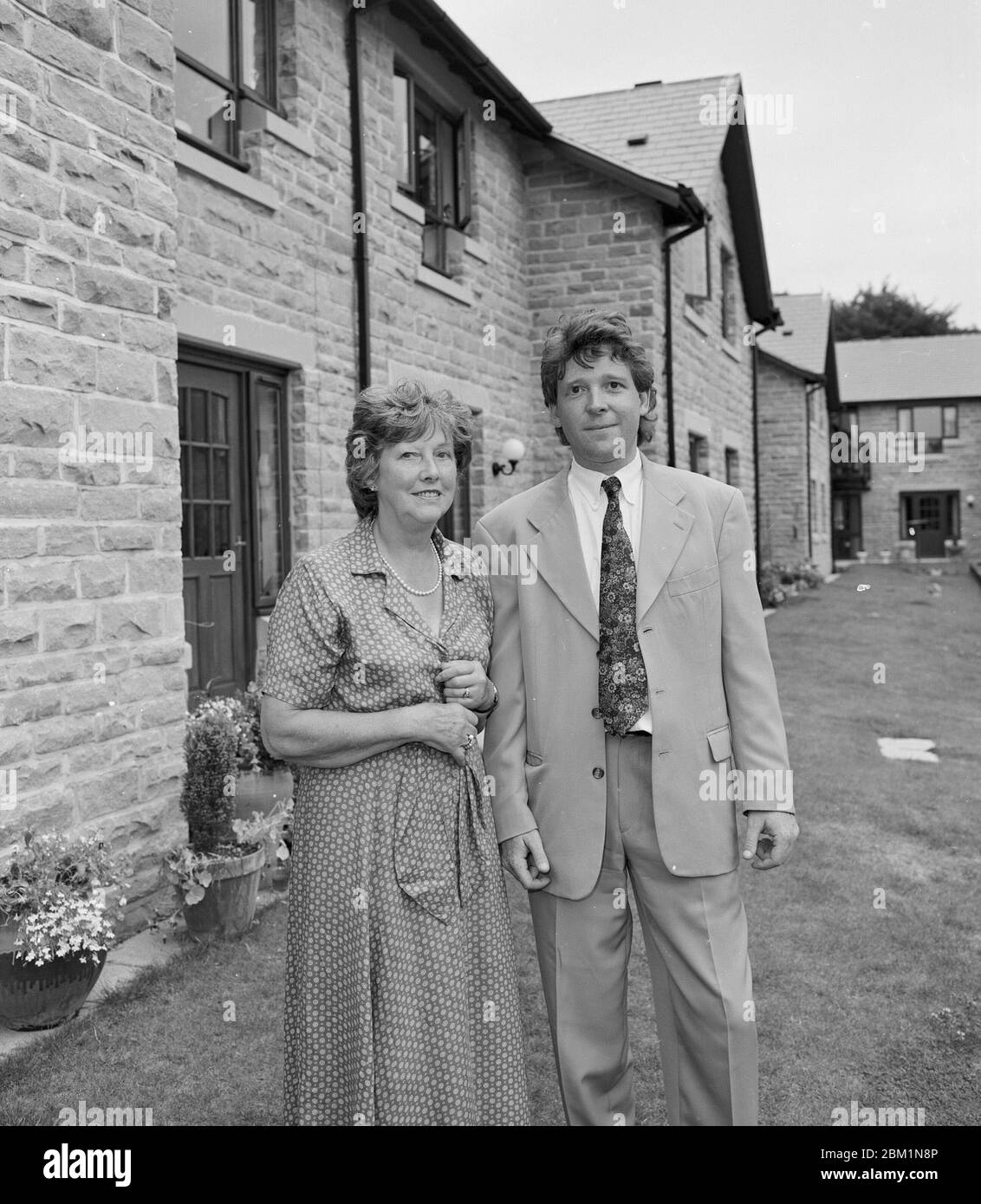 1994, neue Wohnungsbaugenossenschaft Mieter, West Yorkshire, Nordengland Stockfoto