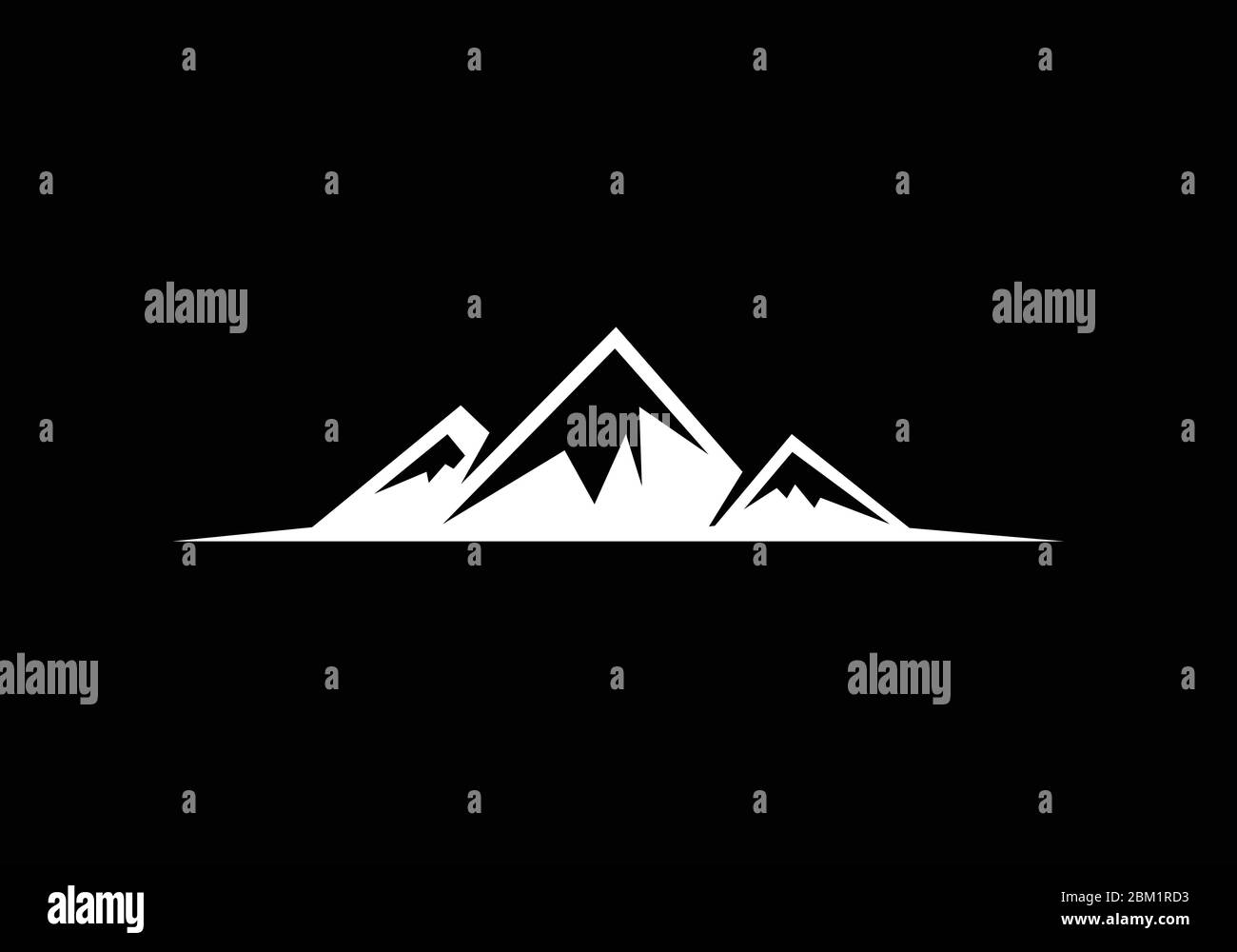 Mountain Logo Design Vorlage, Mountain Logo Zeichen Symbol Stock Vektor