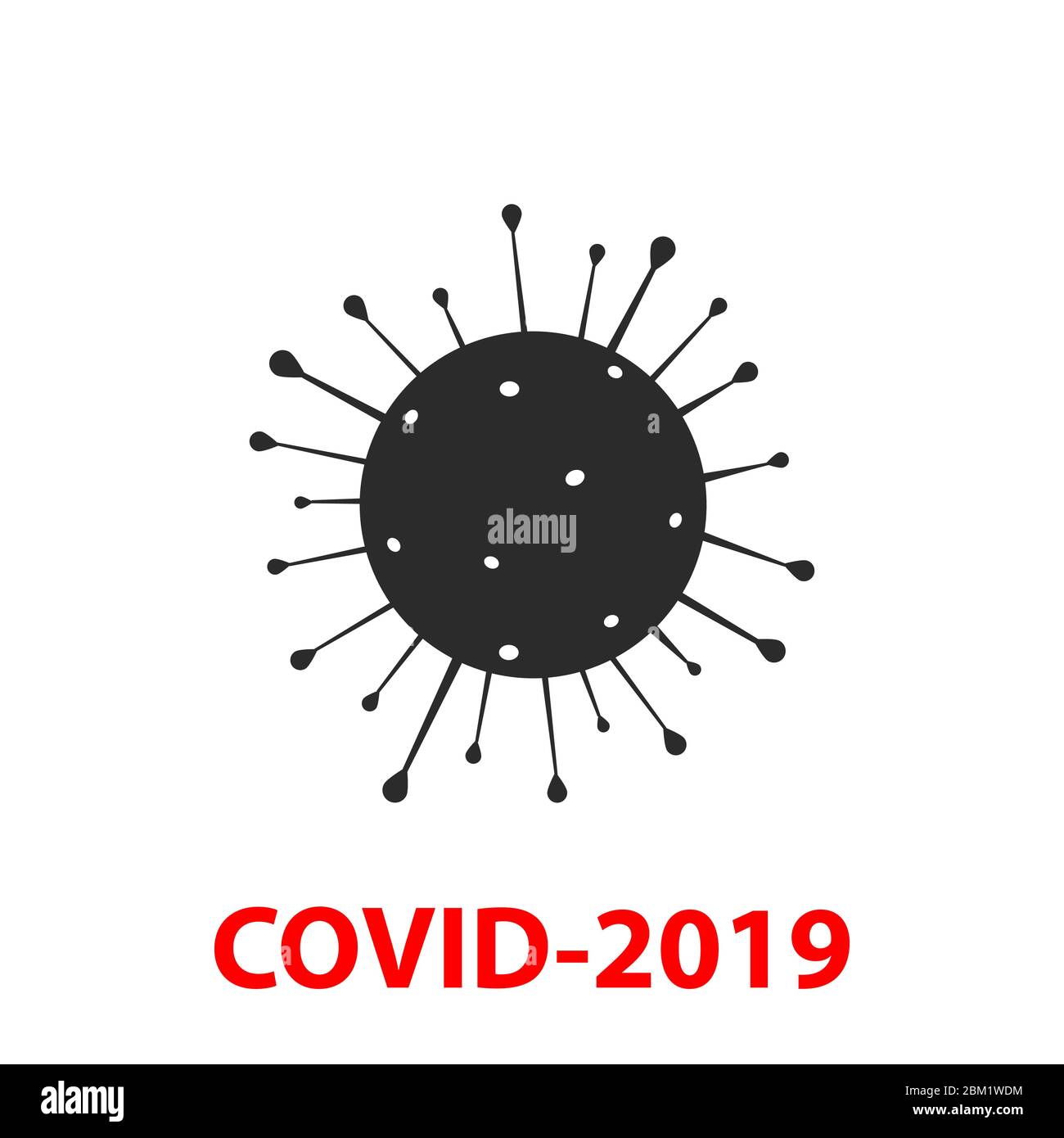 Coronavirus Icon, 2019-NCoV Novel Coronavirus Concept Stock Vektor