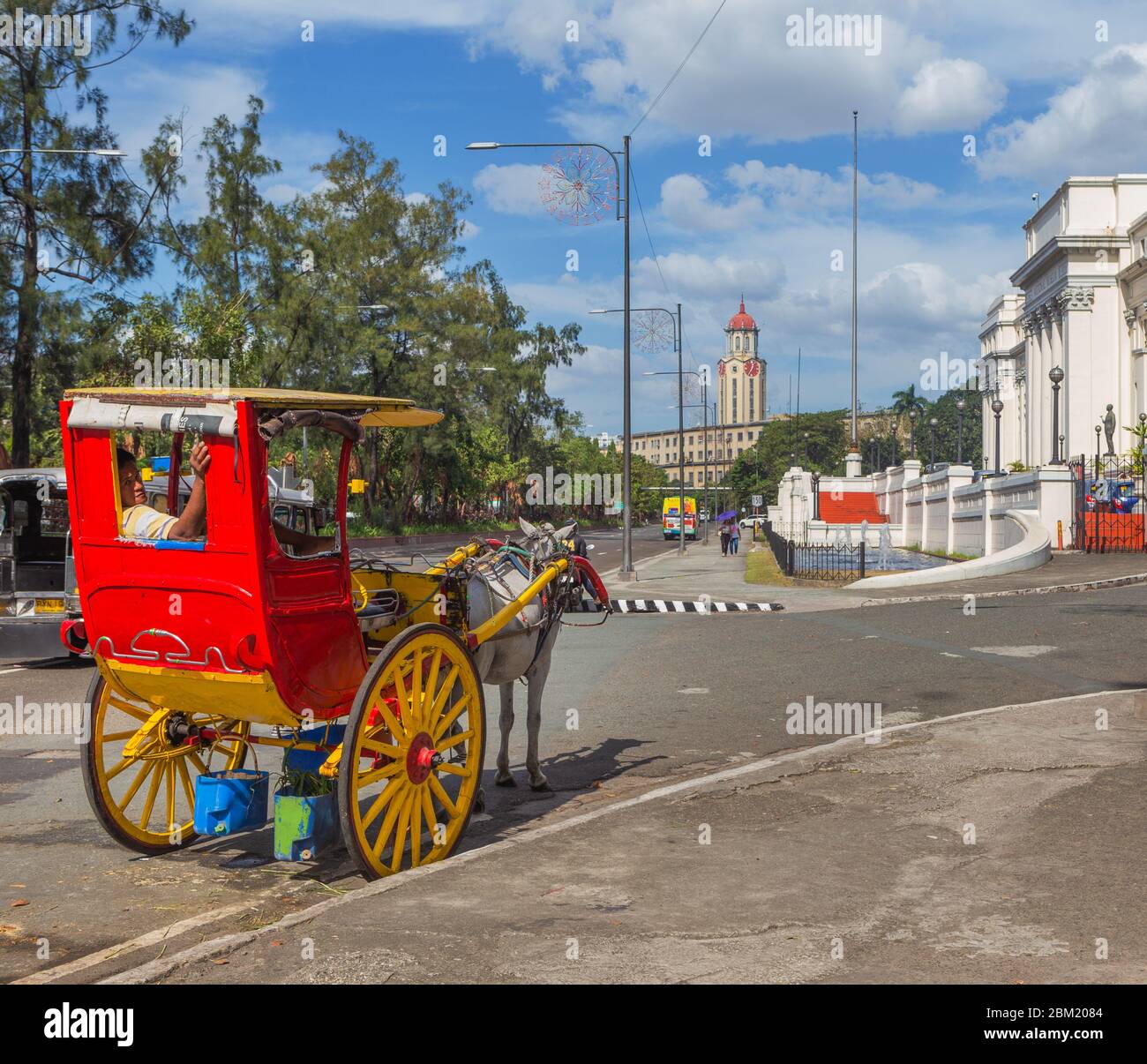 Pferdekutsche, Manila, Philippinen Stockfoto