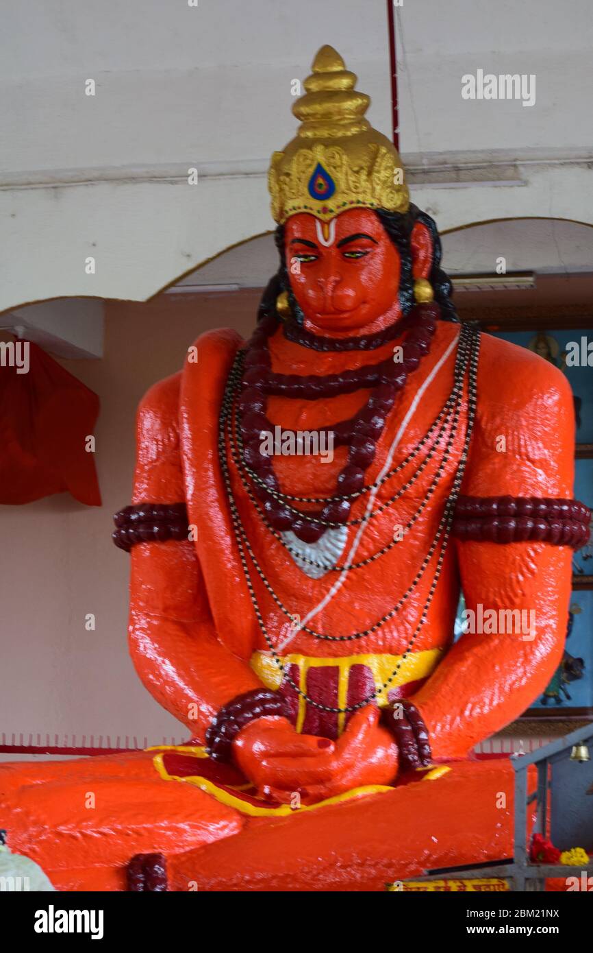 Lord Hanuman Geburtsort, Nashik Stockfoto