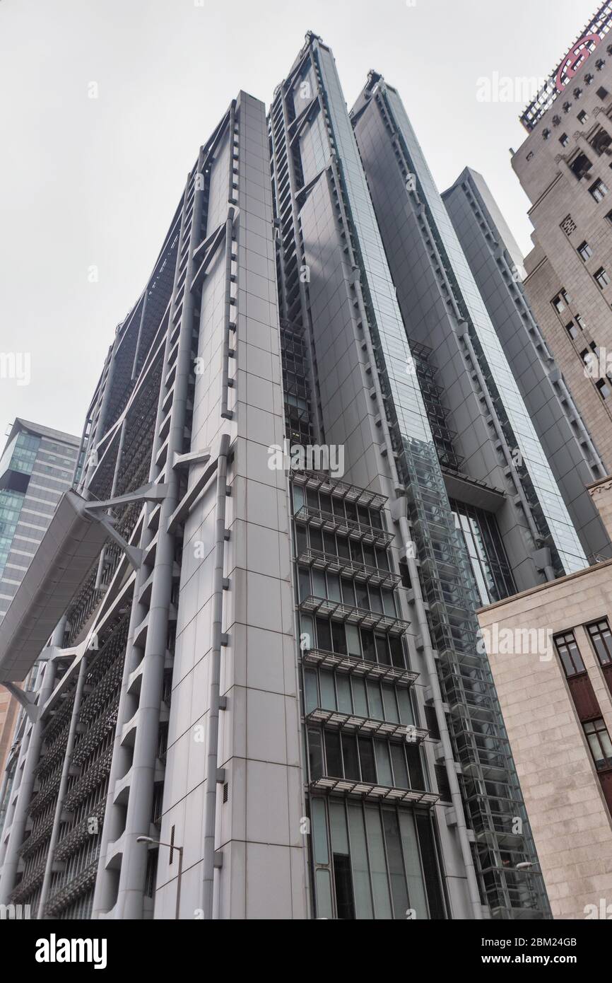 HSBC Building, 1985, Norman Foster, Hongkong, China Stockfoto