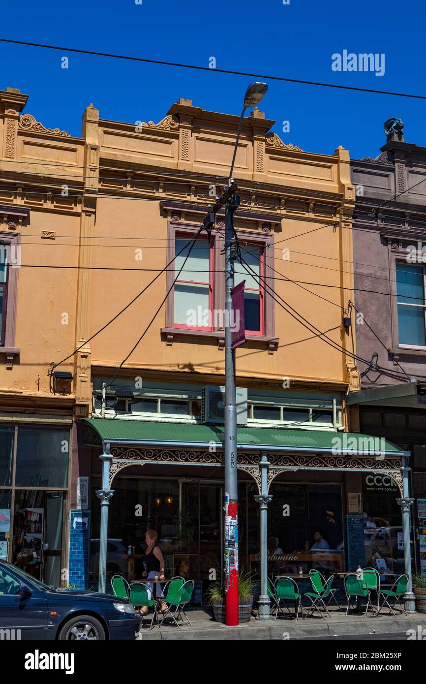 Palamino Cafe on High Street, Northcote, Melbourne, Victoria, Australien Stockfoto