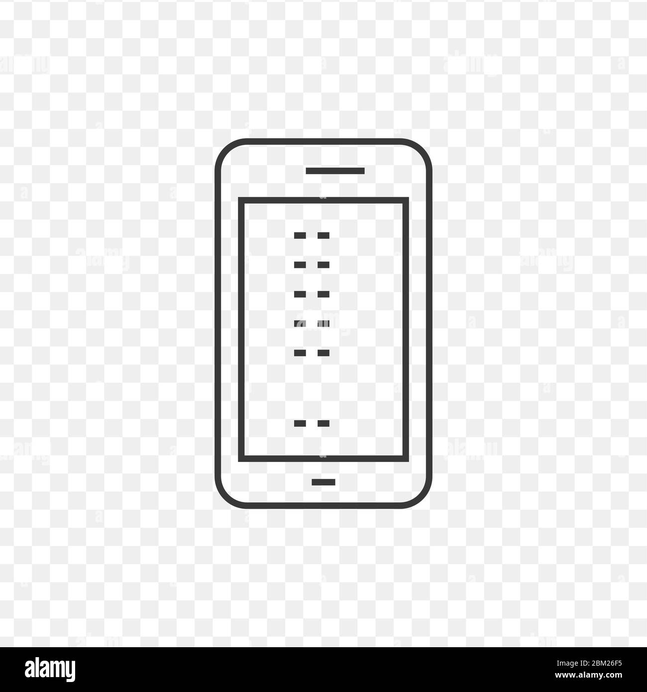 Symbol für mobiles Gerät. Stock Vektor Illustration isoliert auf weißem Hintergrund. Stock Vektor