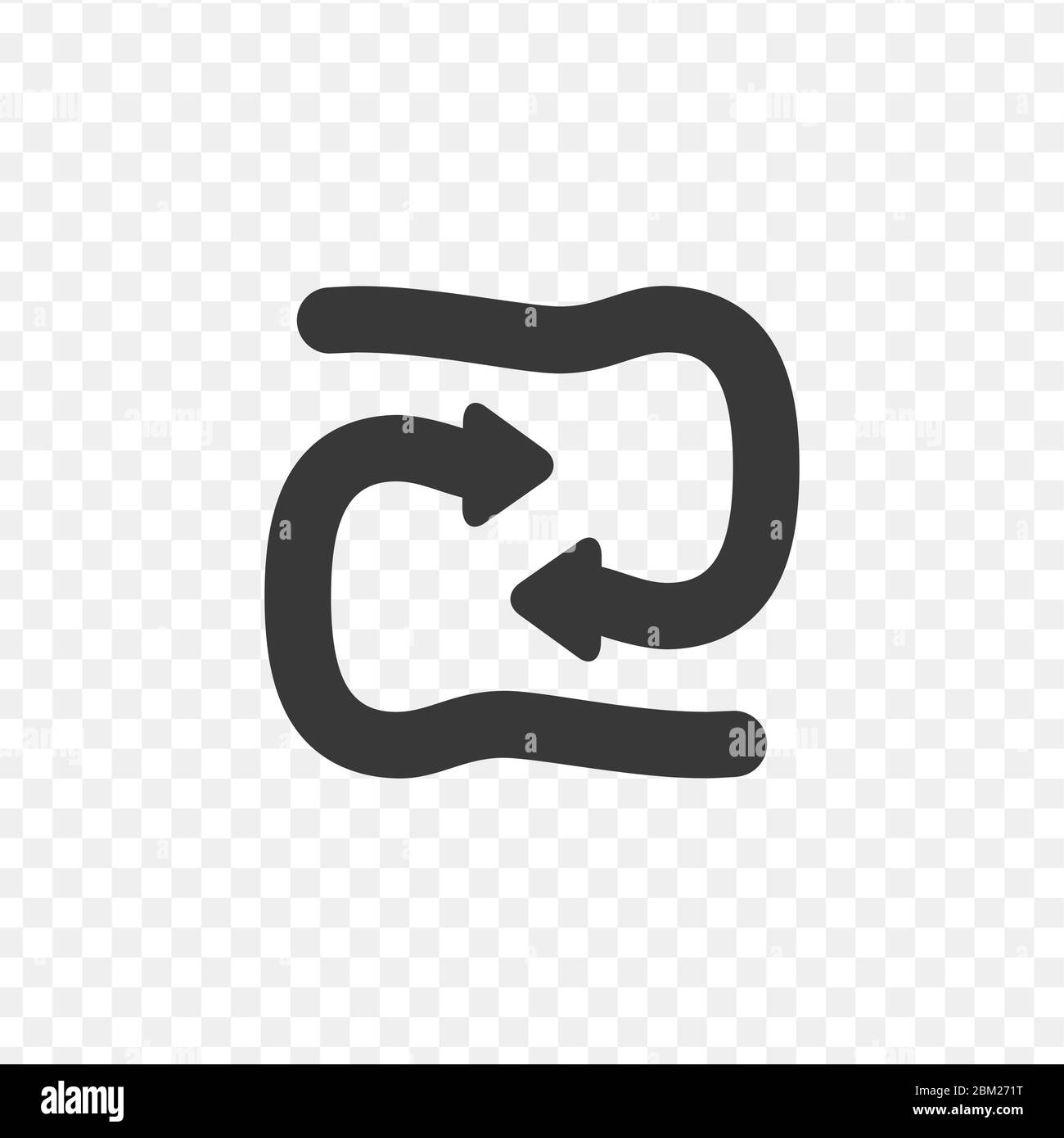 Symbol für Vektoraktualisierung. Stock Vektor Illustration isoliert auf weißem Hintergrund. Stock Vektor