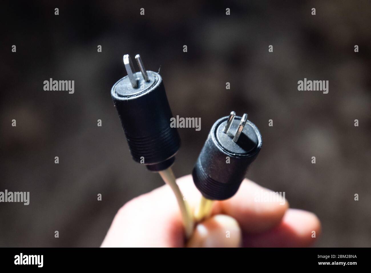 DIN 41529. Der Stecker ist ein Dash, der sowjetische Standardstecker für die Akustik. Stockfoto