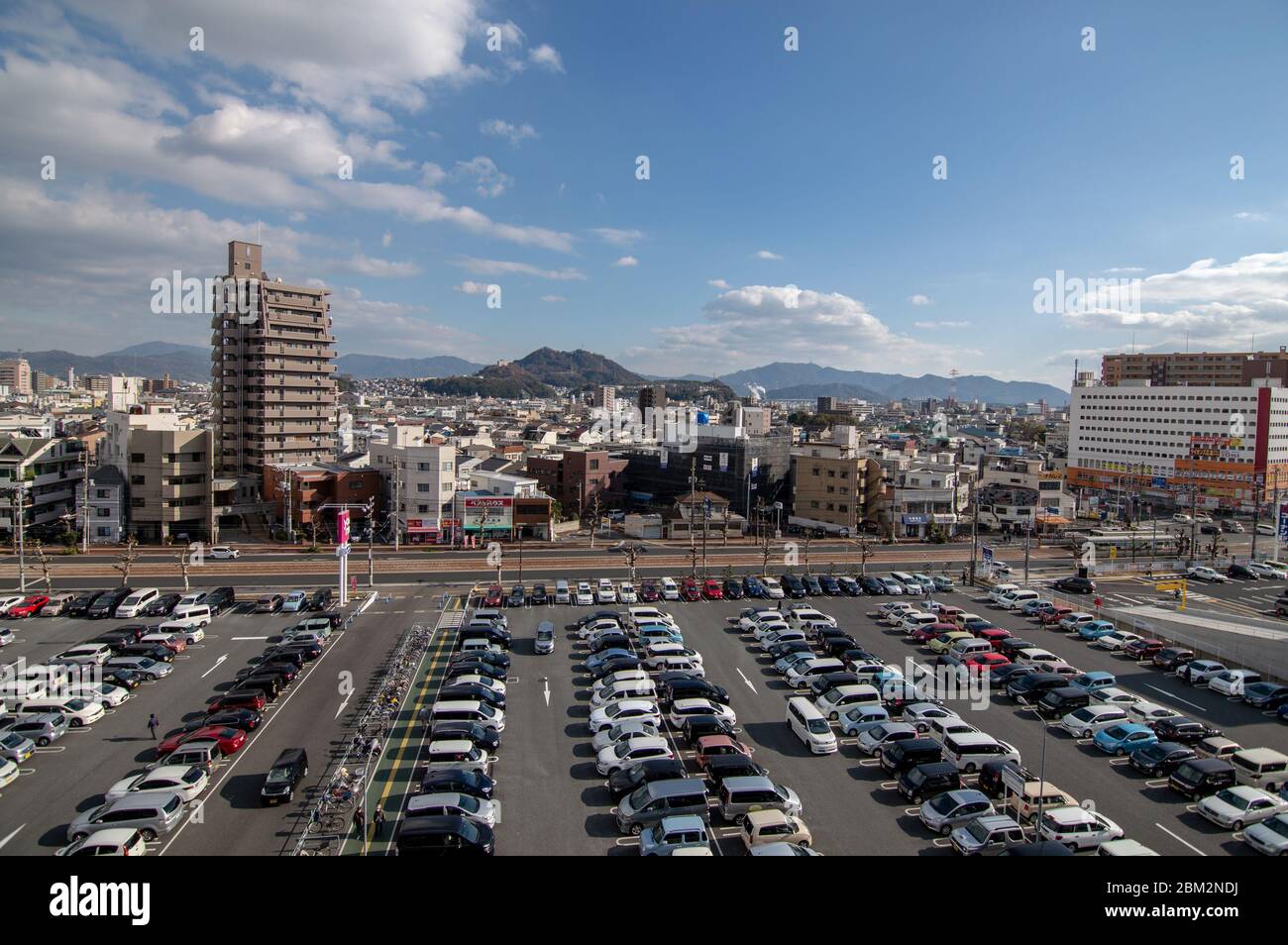 Hiroshima / Japan - 20. Dezember 2017: Stadtbild der Stadt Hiroshima in Japan Stockfoto