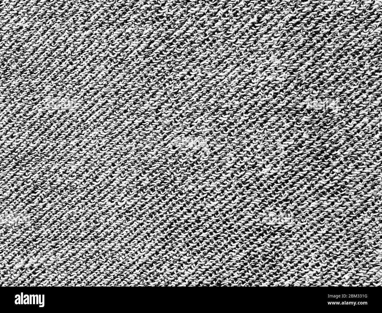 Nahaufnahme aus Denim-grauer Qualität. Textur Detail Denim Faser Struktur. Stockfoto