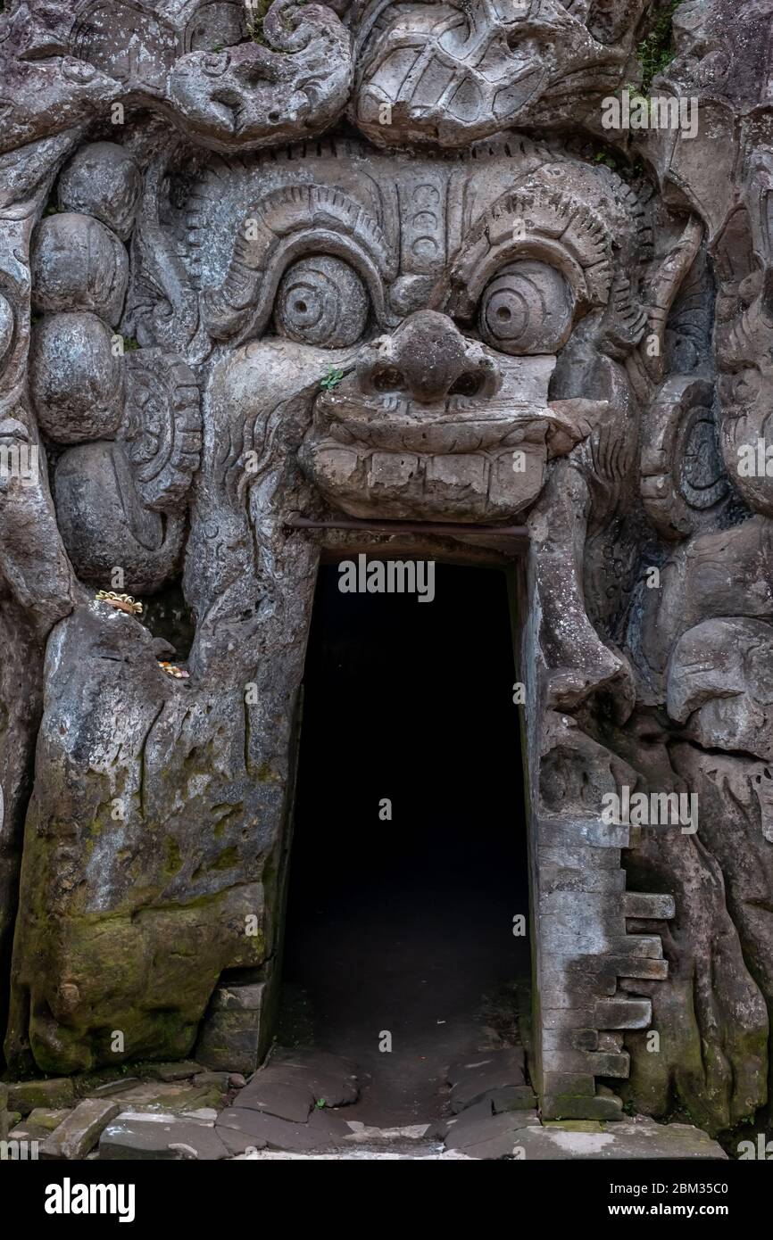 Goa Gajah Tempel und Elefantenhöhle Stockfoto