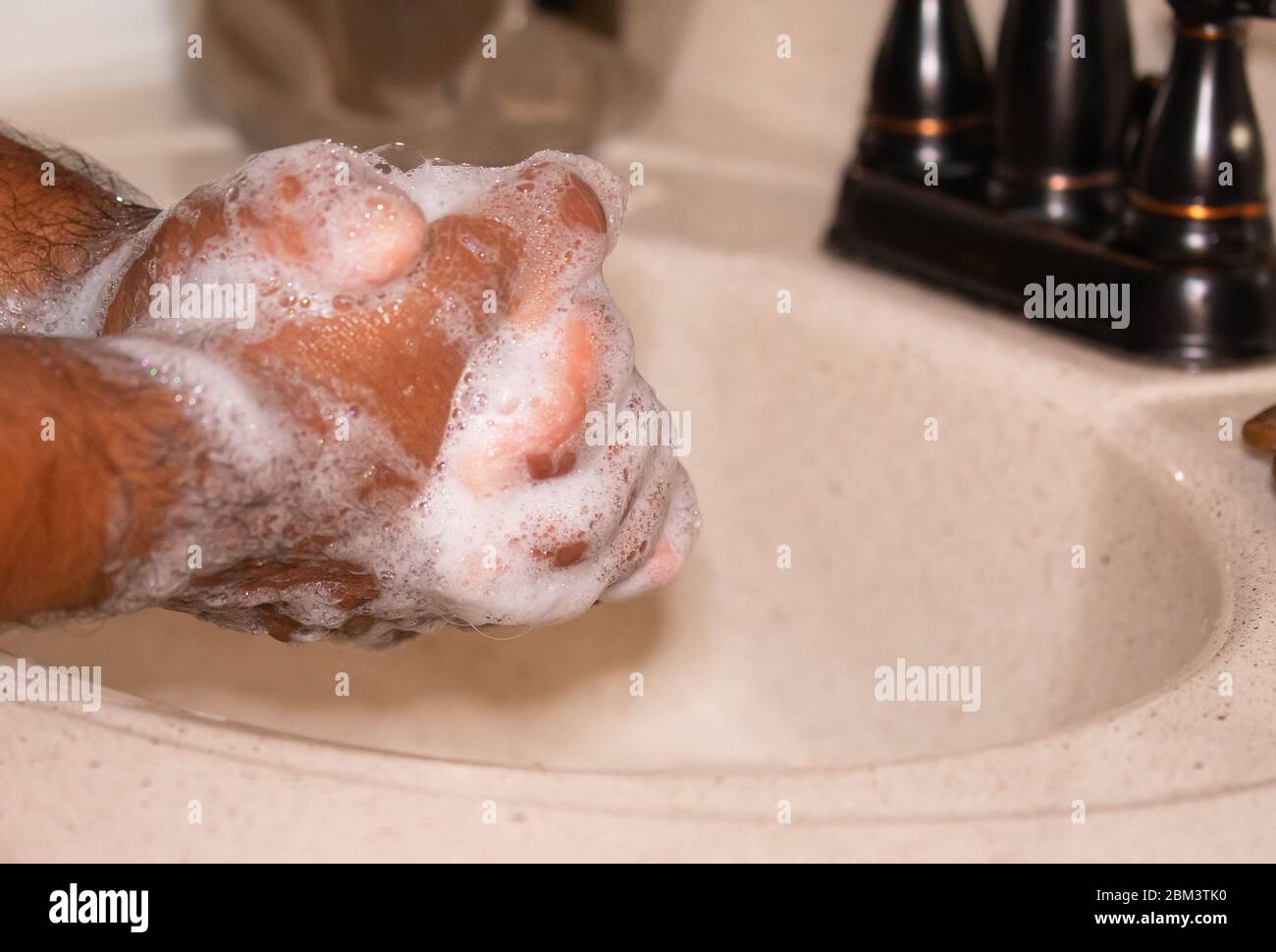 Handvertauschung Stockfoto