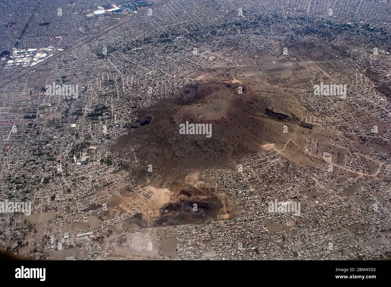 Mexiko-Stadt Stadt Stadt Zersiedelung Stockfoto
