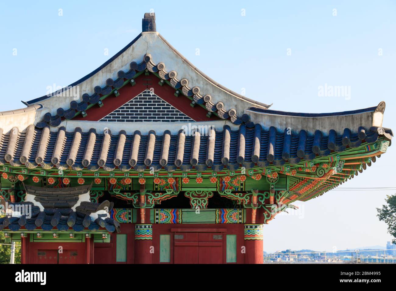 Ganghwa-gun, Incheon, Südkorea 23. Aug 2019 - Wolgotjun Fort und Yeonmijeong Pavillon. korea ganghwado historische Stätte Landschaft. Stockfoto