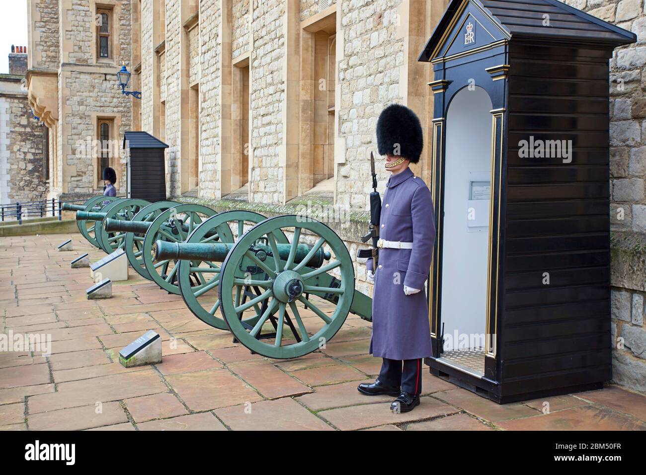 Royal Guard Tower of London Stockfoto