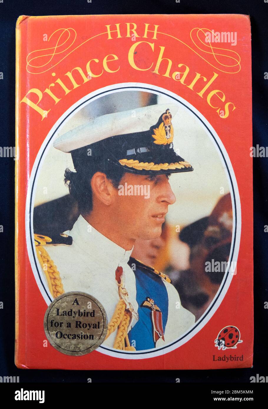 Marienkäfer Buchvorband 1981 Portrait Prinz Charles 'HRH der Prinz von Wales' London England Großbritannien KATHY DEWITT Stockfoto