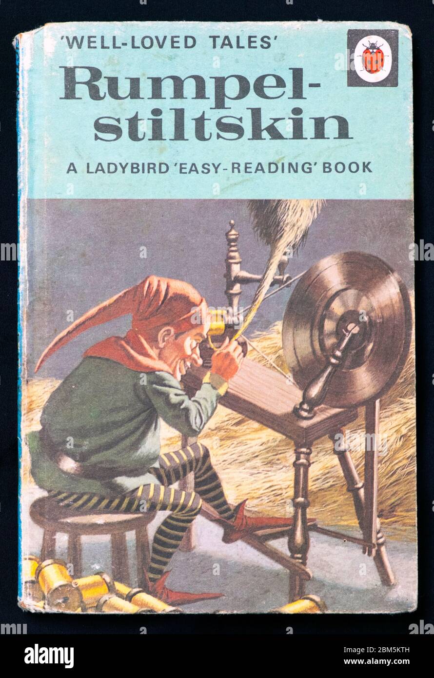 1968 Ladybird Buch 'Rumpelstilzchen' 'Easy reading' Buchreihe Britisches Kinderbuchcover London England Großbritannien Stockfoto