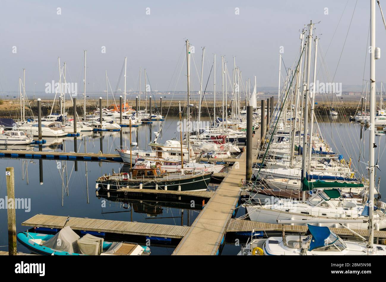 troon Marina Stockfoto