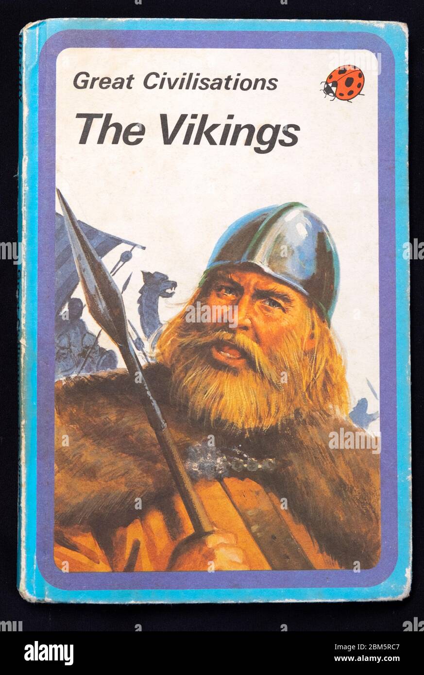 70er Jahre Marienkäfer Buch große Zivilisationen Serie 'die Wikinger' Viking Britische Kinder Buch Cover 1976 London UK Stockfoto