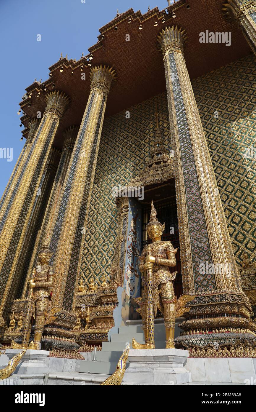 Prasat Phra Thep Bidon im Großen Palast Phra Borom Maha Ratcha Wang Stockfoto