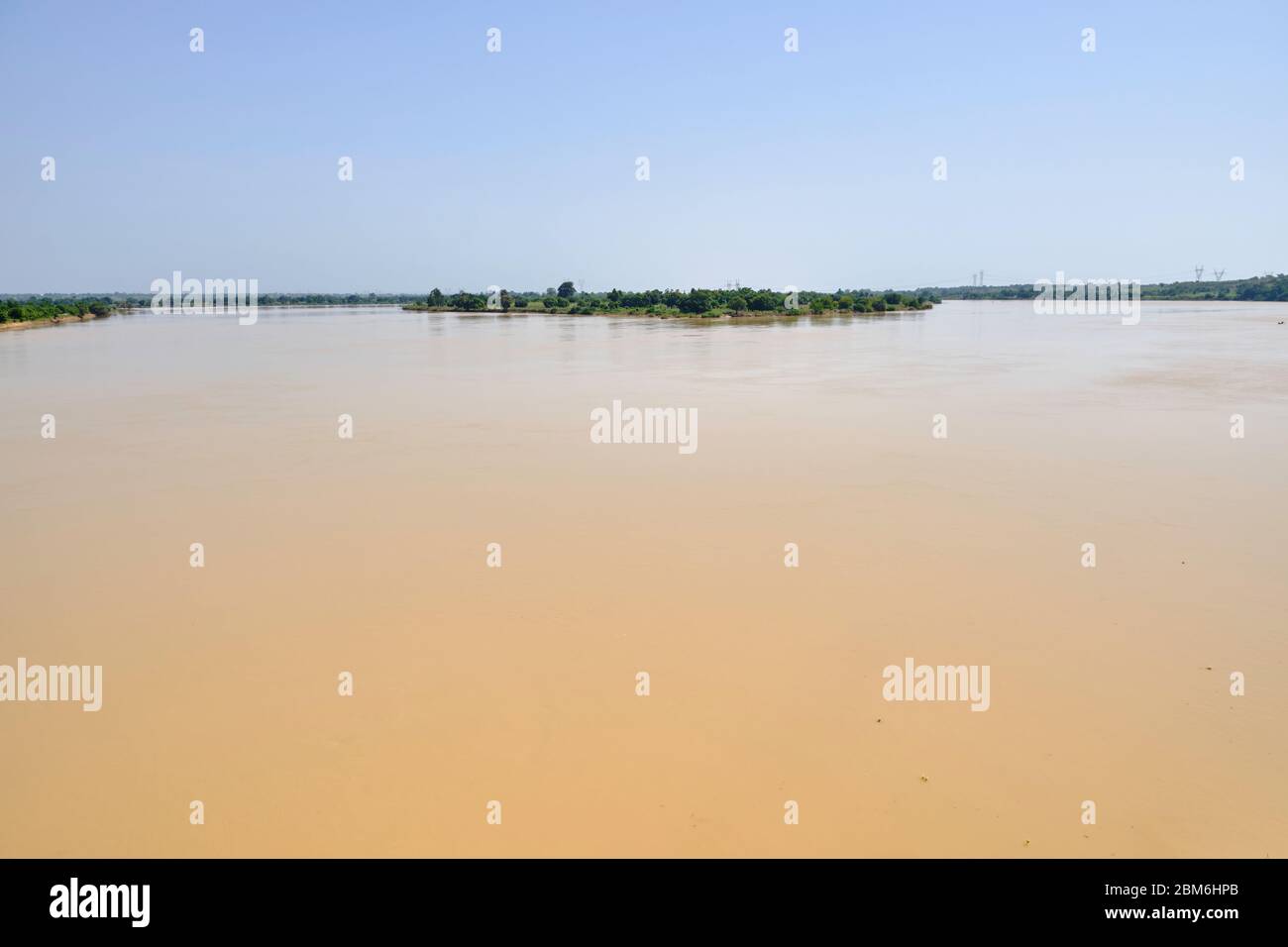 Niger Fluss, wie es durch Jebba passiert. Stockfoto