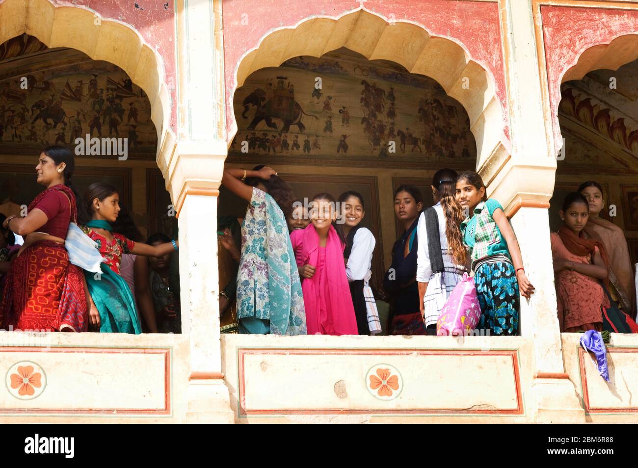 INDIEN RELIGION AFFENTEMPEL Stockfoto