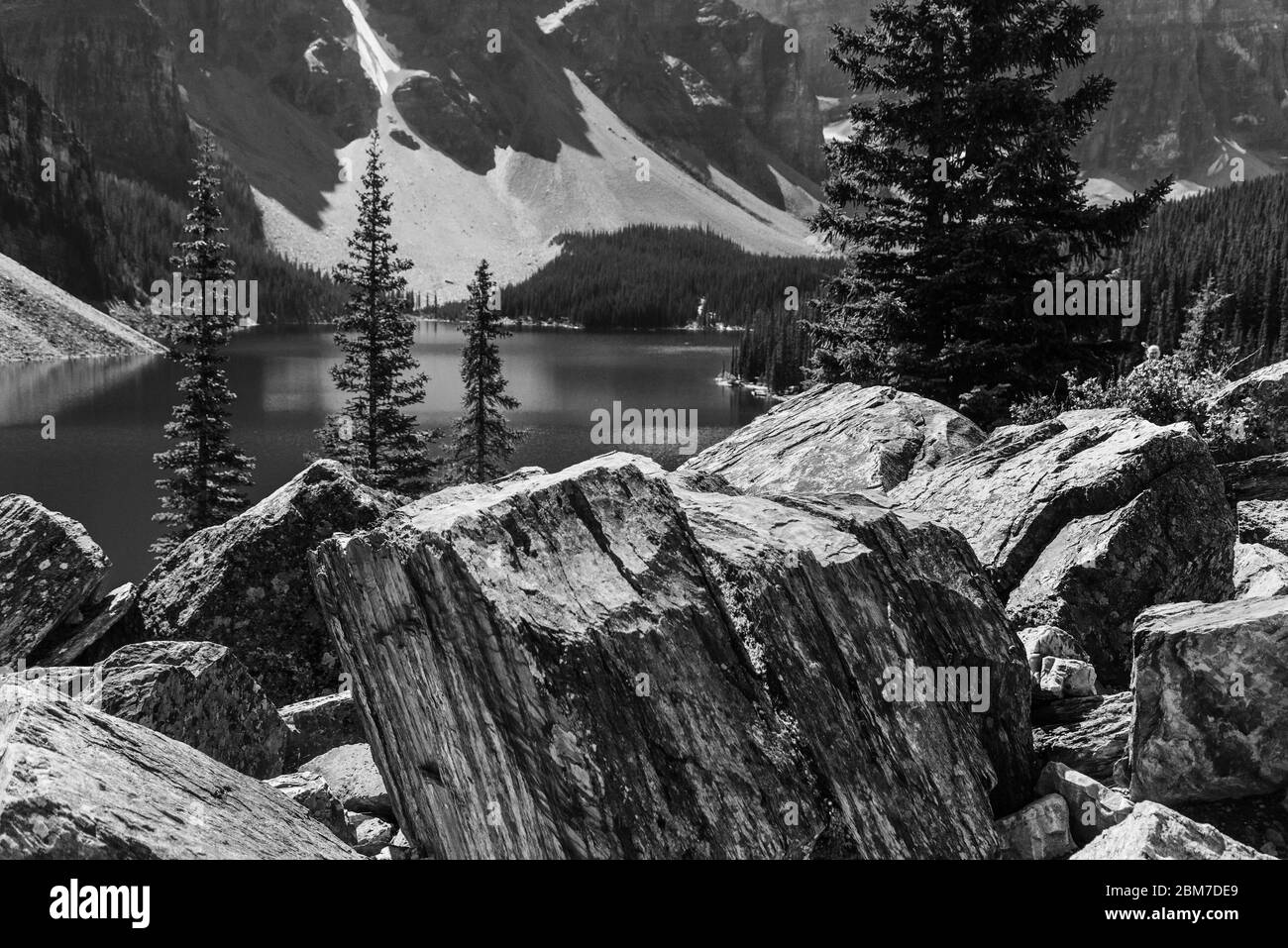 aussicht auf den see, Banff National Park, Alberta, Kanada Stockfoto