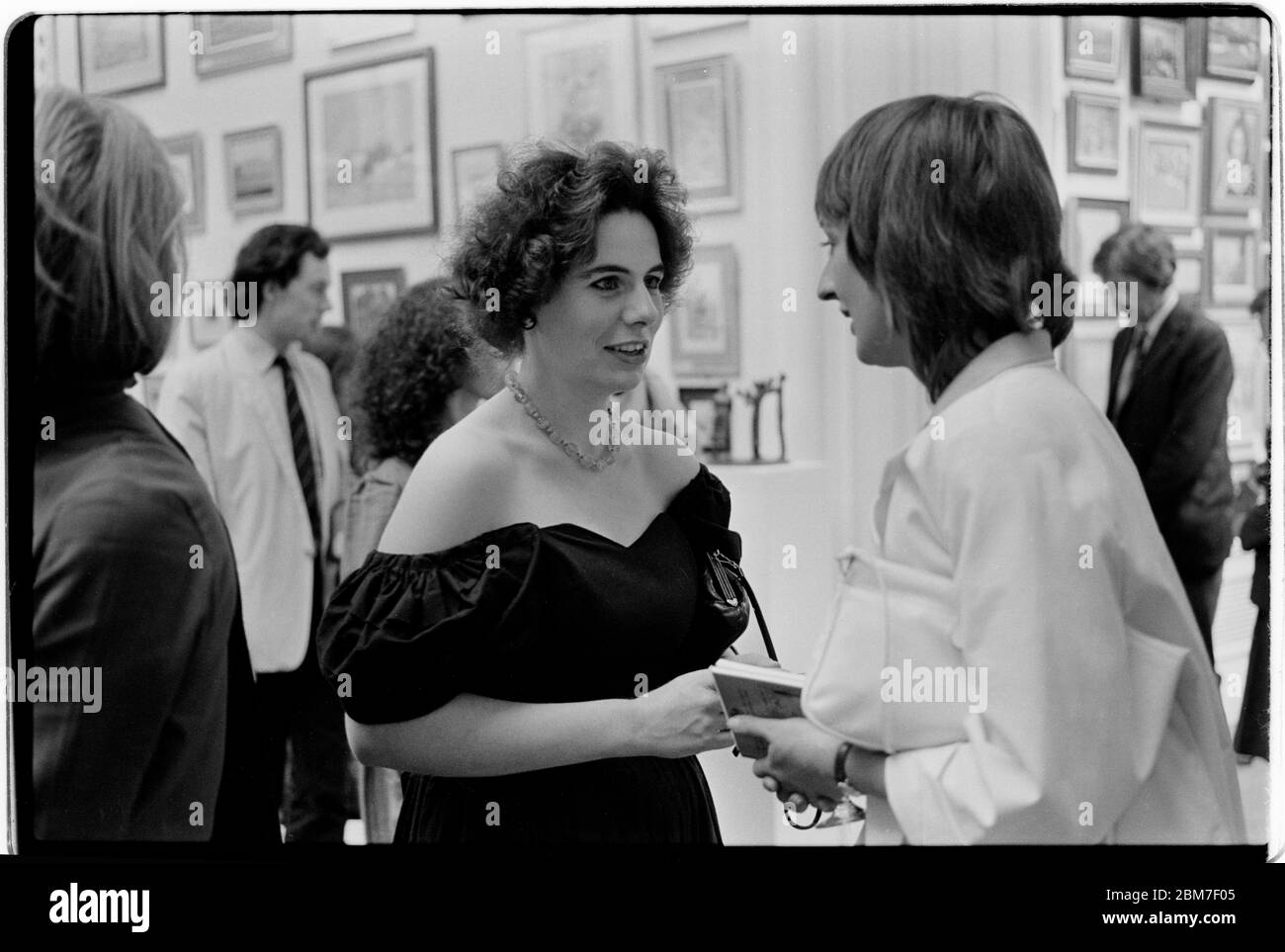 Royal Academy Summer Show Eröffnung Abend 1984, London England Stockfoto